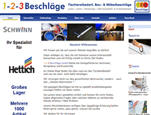 Tablet Screenshot of 1-2-3beschlaege.de